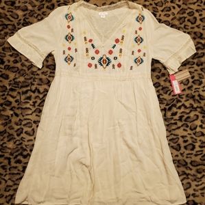 Short sleeve boho dress